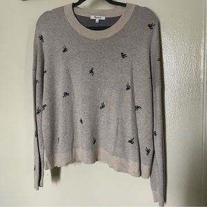 Madewell Bow Jacquard Pullover Sweater